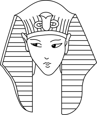 Coiffure Of The God Horus, Called Claft Coloring Page